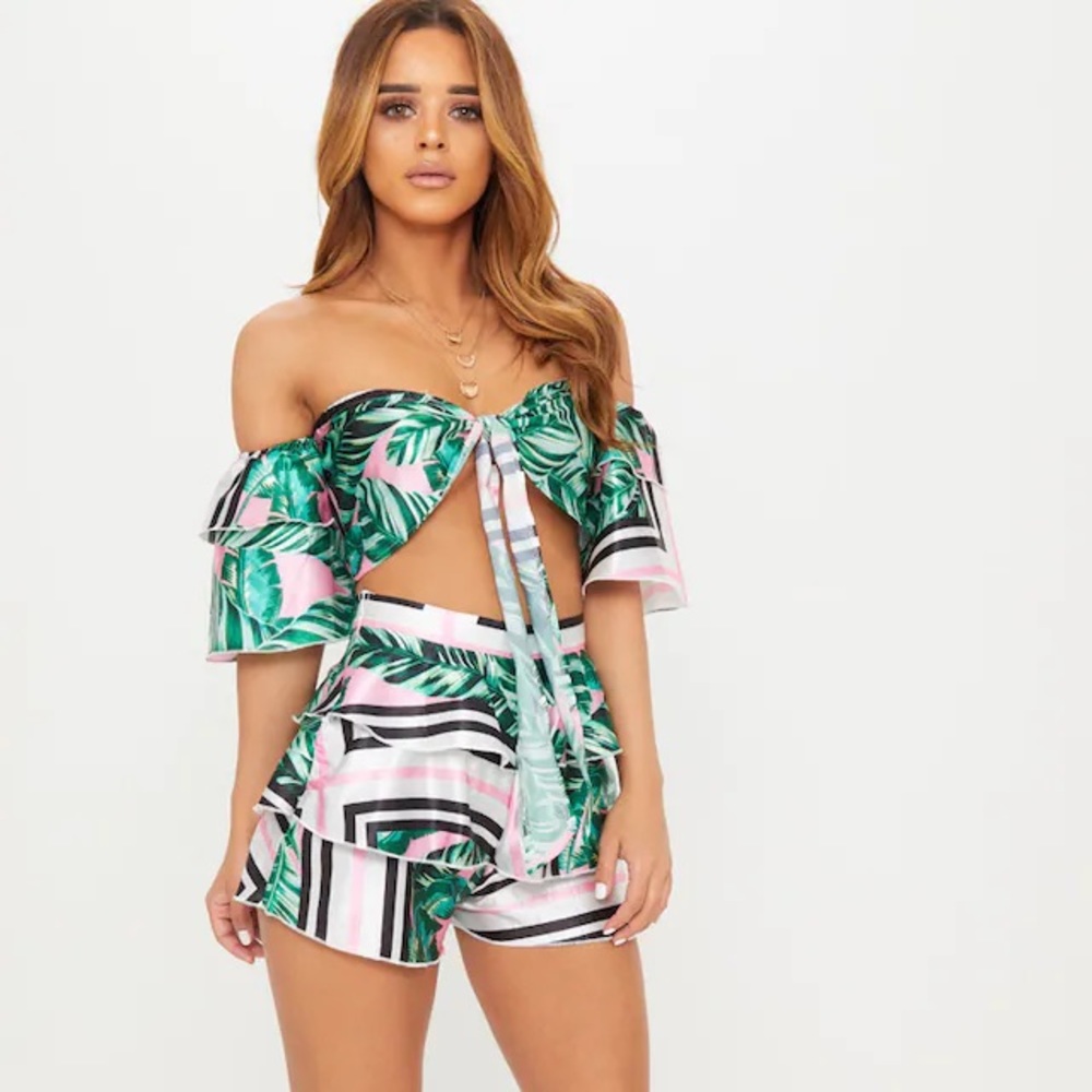 PLT Tropical palm floral set